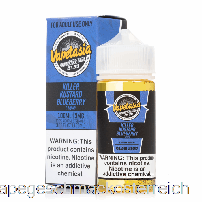 Killer Kustard Blaubeere - Vapetasia - 100 Ml 6 Mg Vape-Geschmack